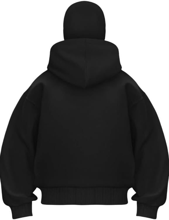 "Ninja Style Balaclava Hoodie - Full Face Coverage - Black (Unixes)